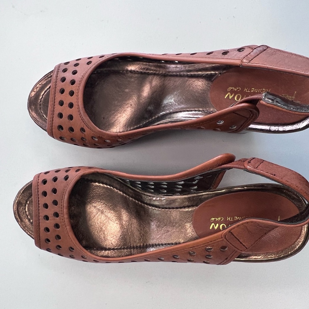 Brown Peep-Toe Women's Shoes